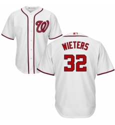 Youth Majestic Washington Nationals #32 Matt Wieters Replica White Home Cool Base MLB Jersey