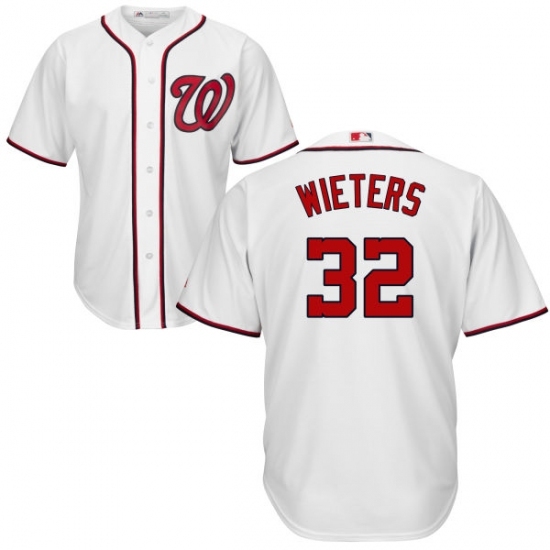 Youth Majestic Washington Nationals #32 Matt Wieters Replica White Home Cool Base MLB Jersey Youth Majestic Washington Nationals #32 Matt Wieters Replica White Home Cool Base MLB Jersey