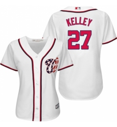Women's Majestic Washington Nationals #27 Shawn Kelley Replica White Home Cool Base MLB Jersey Women's Majestic Washington Nationals #27 Shawn Kelley Replica White Home Cool Base MLB Jersey