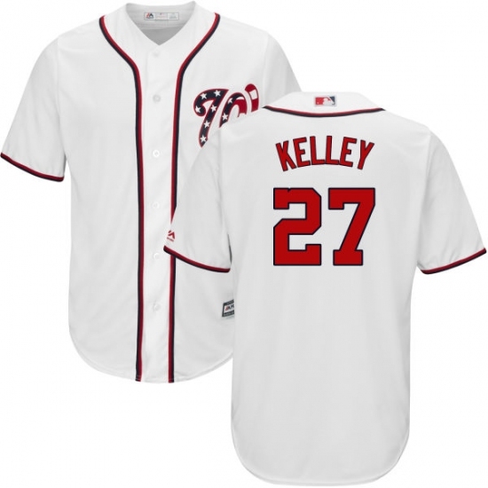 Youth Majestic Washington Nationals #27 Shawn Kelley Replica White Home Cool Base MLB Jersey Youth Majestic Washington Nationals #27 Shawn Kelley Replica White Home Cool Base MLB Jersey