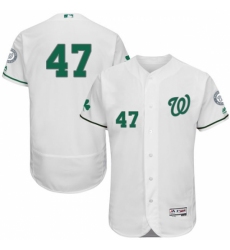 Men's Majestic Washington Nationals #47 Gio Gonzalez White Celtic Flexbase Authentic Collection MLB Jersey Men's Majestic Washington Nationals #47 Gio Gonzalez White Celtic Flexbase Authentic Collection MLB Jersey