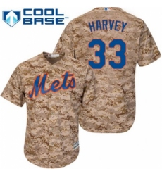 Women's Majestic New York Mets #33 Matt Harvey Replica Camo MLB Jersey