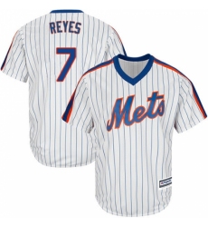 Men's Majestic New York Mets #7 Jose Reyes Replica White Alternate Cool Base MLB Jersey
