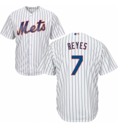 Youth Majestic New York Mets #7 Jose Reyes Replica White Home Cool Base MLB Jersey