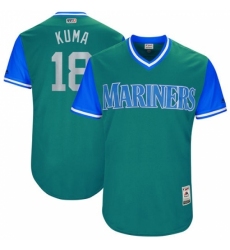 Men's Majestic Seattle Mariners #18 Hisashi Iwakuma 