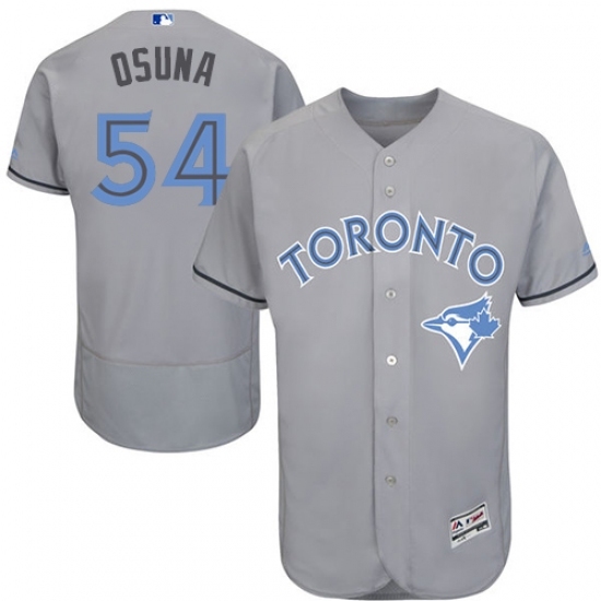 Men's Majestic Toronto Blue Jays #54 Roberto Osuna Authentic Gray 2016 Father's Day Fashion Flex Base MLB Jersey Men's Majestic Toronto Blue Jays #54 Roberto Osuna Authentic Gray 2016 Father's Day Fashion Flex Base MLB Jersey