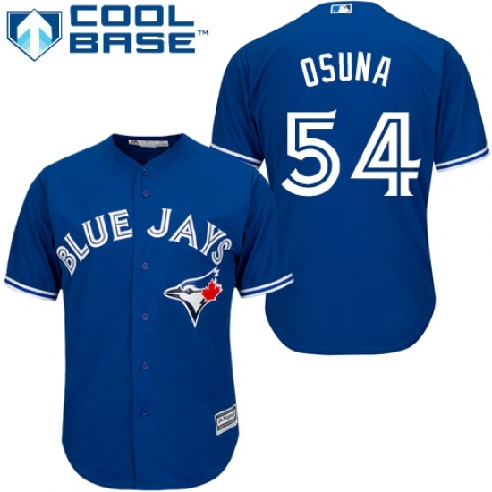 Youth Majestic Toronto Blue Jays #54 Roberto Osuna Replica Blue Alternate MLB Jersey Youth Majestic Toronto Blue Jays #54 Roberto Osuna Replica Blue Alternate MLB Jersey