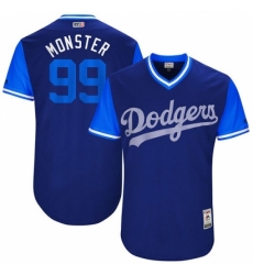 Men's Majestic Los Angeles Dodgers #99 Hyun-Jin Ryu 
