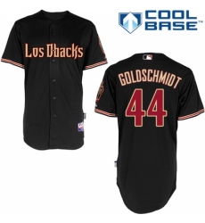 Men's Majestic Arizona Diamondbacks #44 Paul Goldschmidt Authentic Black Cool Base MLB Jersey