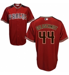 Men's Majestic Arizona Diamondbacks #44 Paul Goldschmidt Authentic Red Alternate Cool Base MLB Jersey