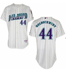 Men's Majestic Arizona Diamondbacks #44 Paul Goldschmidt Authentic White 1999 Turn Back The Clock MLB Jersey