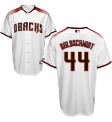 Men's Majestic Arizona Diamondbacks #44 Paul Goldschmidt Authentic White Home Cool Base MLB Jersey