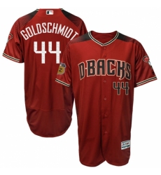 Men's Majestic Arizona Diamondbacks #44 Paul Goldschmidt Crimson 2017 Spring Training Authentic Flex Base MLB Jersey