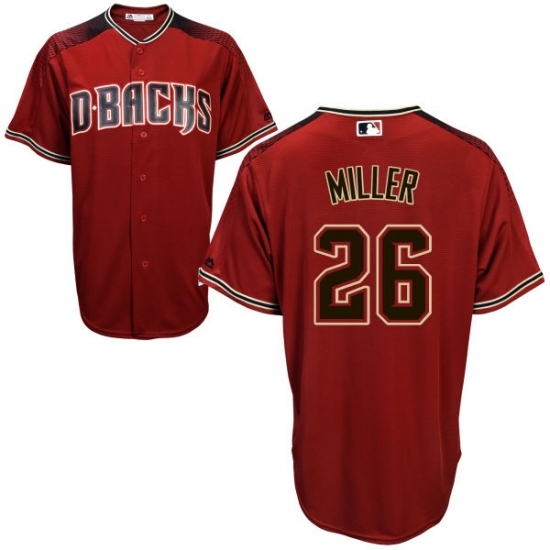 Men's Majestic Arizona Diamondbacks #26 Shelby Miller Red Alternate Cool Base MLB Jersey Men's Majestic Arizona Diamondbacks #26 Shelby Miller Red Alternate Cool Base MLB Jersey