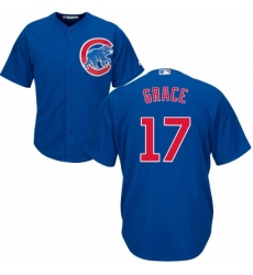 Youth Majestic Chicago Cubs #17 Mark Grace Replica Royal Blue Alternate Cool Base MLB Jersey