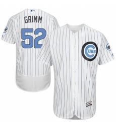 Men's Majestic Chicago Cubs #52 Justin Grimm Authentic White 2016 Father's Day Fashion Flex Base MLB Jersey