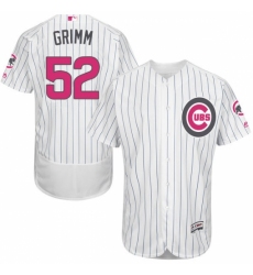 Men's Majestic Chicago Cubs #52 Justin Grimm Authentic White 2016 Mother's Day Fashion Flex Base MLB Jersey