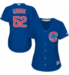 Women's Majestic Chicago Cubs #52 Justin Grimm Replica Royal Blue Alternate MLB Jersey
