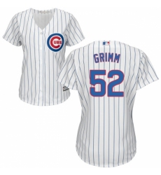 Women's Majestic Chicago Cubs #52 Justin Grimm Replica White Home Cool Base MLB Jersey