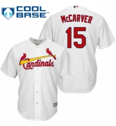 Youth Majestic St. Louis Cardinals #15 Tim McCarver Replica White Home Cool Base MLB Jersey Youth Majestic St. Louis Cardinals #15 Tim McCarver Replica White Home Cool Base MLB Jersey