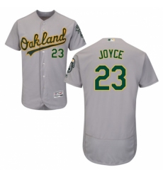 Men's Majestic Oakland Athletics #23 Matt Joyce Grey Flexbase Authentic Collection MLB Jersey