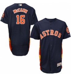 Men's Majestic Houston Astros #16 Brian McCann Navy Blue Flexbase Authentic Collection MLB Jersey