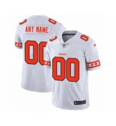 Men's Cleveland Browns Customized White Team Logo Cool Edition Jersey