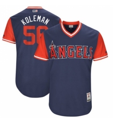 Men's Majestic Los Angeles Angels of Anaheim #56 Kole Calhoun 