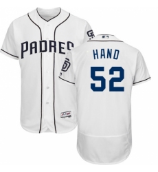 Men's Majestic San Diego Padres #52 Brad Hand White Flexbase Authentic Collection MLB Jersey
