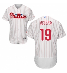 Men's Majestic Philadelphia Phillies #19 Tommy Joseph White Flexbase Authentic Collection MLB Jersey