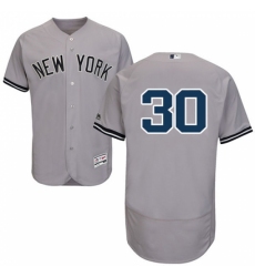 Men's Majestic New York Yankees #30 David Robertson Grey Flexbase Authentic Collection MLB Jersey