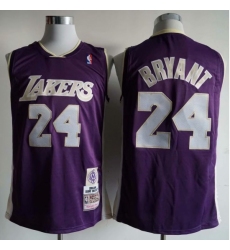 Men's Los Angeles Lakers #24 Kobe Bryant Purple Swingman Jersey