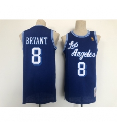 Men's Los Angeles Lakers #8 Kobe Bryant Blue Swingman Hardwood Classics Jersey