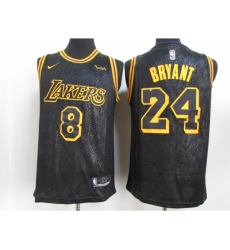 Men's Nike Los Angeles Lakers Kobe Bryant Black Swingman Player NBA Jersey