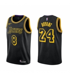 Men's Nike Los Angeles Lakers Kobe Bryant Swingman Black NBA Jersey - City Edition