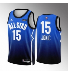 Men's Denver Nuggets #15 Nikola Jokic Nike Blue 2023 NBA All-Star Game Jersey