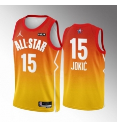 Men's Denver Nuggets #15 Nikola Jokic Nike Red 2023 NBA All-Star Game Jersey