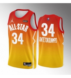 Men's Milwaukee Bucks #34 Giannis Antetokounmpo Nike Red 2023 NBA All-Star Game Jersey