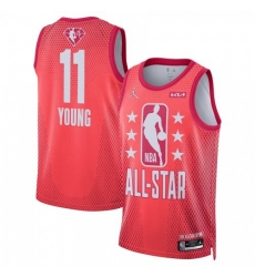 Men’s Atlanta Hawks #11 Trae Young Jordan Brand 2022 NBA All-Star Game Swingman Jersey - Maroon