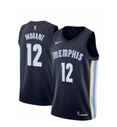 Men's Memphis Grizzlies #12 Ja Morant Black 2019 Swingman Jersey