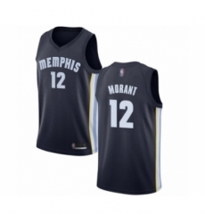 Women's Memphis Grizzlies #12 Ja Morant Authentic Navy Blue Basketball Jersey - Icon Edition