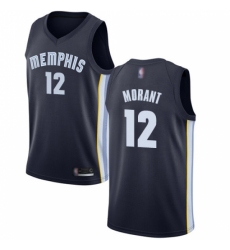 Women's Nike Memphis Grizzlies #12 Ja Morant Navy Blue NBA Swingman Icon Edition Jersey