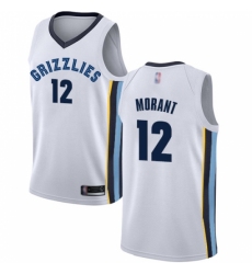 Women's Nike Memphis Grizzlies #12 Ja Morant White NBA Swingman Association Edition Jersey