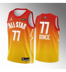 Men's Dallas Mavericks #77 Luka Doncic Nike Red 2023 NBA All-Star Game Jersey