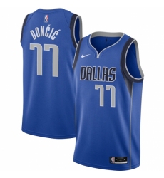 Men's Dallas Mavericks #77 Luka Doncic Nike Royal 2020-21 Swingman Jersey