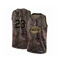 Men's Los Angeles Lakers #23 Anthony Davis Swingman Camo Realtree Collection Basketball Jersey