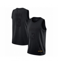 Men's Los Angeles Lakers #3 Anthony Davis Swingman Black MVP Basketball Jersey