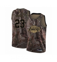 Women's Los Angeles Lakers #23 Anthony Davis Swingman Camo Realtree Collection Basketball Jersey