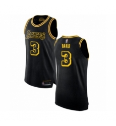 Women's Los Angeles Lakers #3 Anthony Davis Swingman Black Basketball Jersey - City Edition