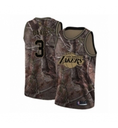 Women's Los Angeles Lakers #3 Anthony Davis Swingman Camo Realtree Collection Basketball Jersey